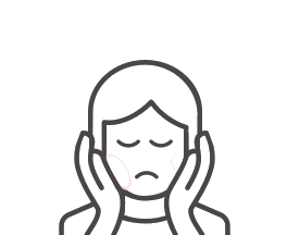 Facial sensitivity.